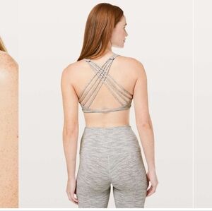 Lululemon Free To Be Bra Women's Size 4 Lilac Purple Strappy w2chcs